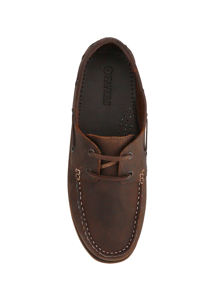 Pavers Casual Leather Boat Shoes - Image 4 of 5
