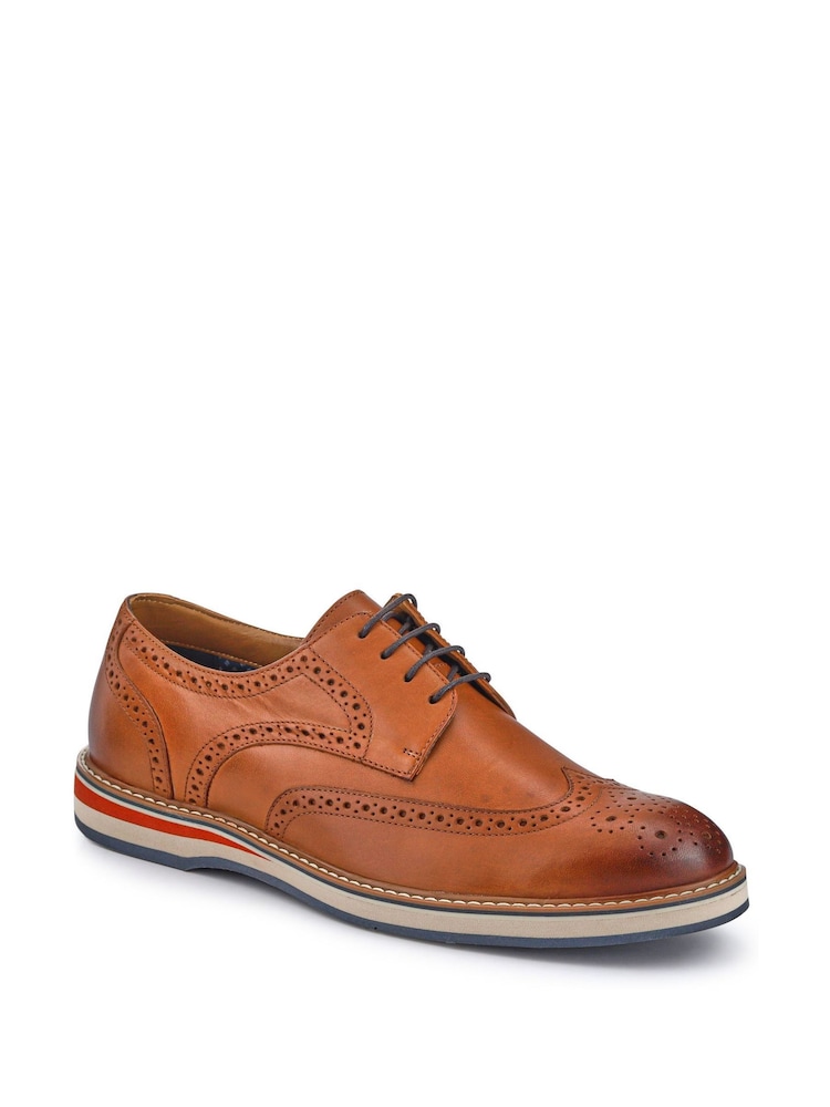 Pavers tan Gents Lace Smart Shoes - Image 2 of 5