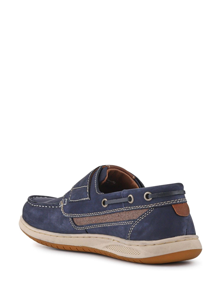 Buy Pavers navy Leather Touch Fastening Monk Shoes from Next USA