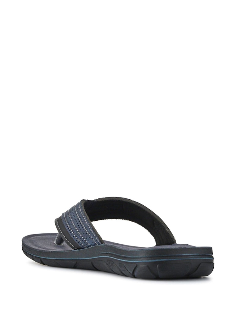 Pavers Blue Gents Toe Post Casual Sandals - Image 3 of 5