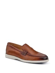 Pavers Brown Smart All Leather Loafers - Image 2 of 5