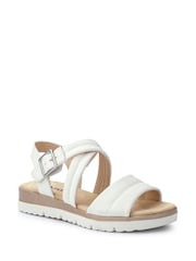 Pavers White Cushioned Buckle Up Sandals - Image 2 of 5