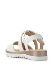 Pavers White Cushioned Buckle Up Sandals - Image 3 of 5