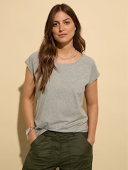 Baukjen Grey Catherine 100% Cotton T-Shirt - صورة 1 من 4