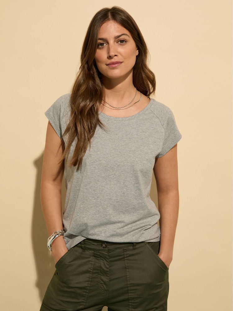 Baukjen Grey Catherine 100% Cotton T-Shirt - صورة 1 من 4