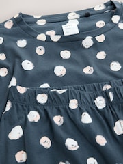 Navy Spot Long Sleeve Pyjamas - Image 7 of 8