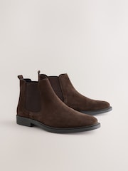 Brown Smart Suede Chelsea Boots - Image 1 of 5
