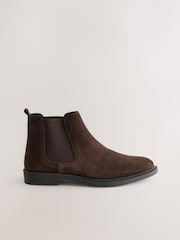 Brown Smart Suede Chelsea Boots - Image 2 of 5