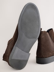 Brown Smart Suede Chelsea Boots - Image 5 of 5