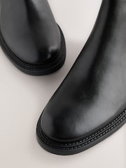 Black Smart Leather Chelsea Boots - Image 5 of 6