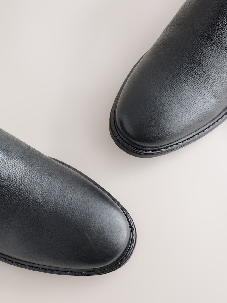 Black Leather Chelsea Boots - Image 5 of 5 Black Leather Chelsea Boots - Image 5 of 5