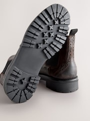 Maro - Brogue Chunky Chelsea Boots - Imaginea 7 din 7