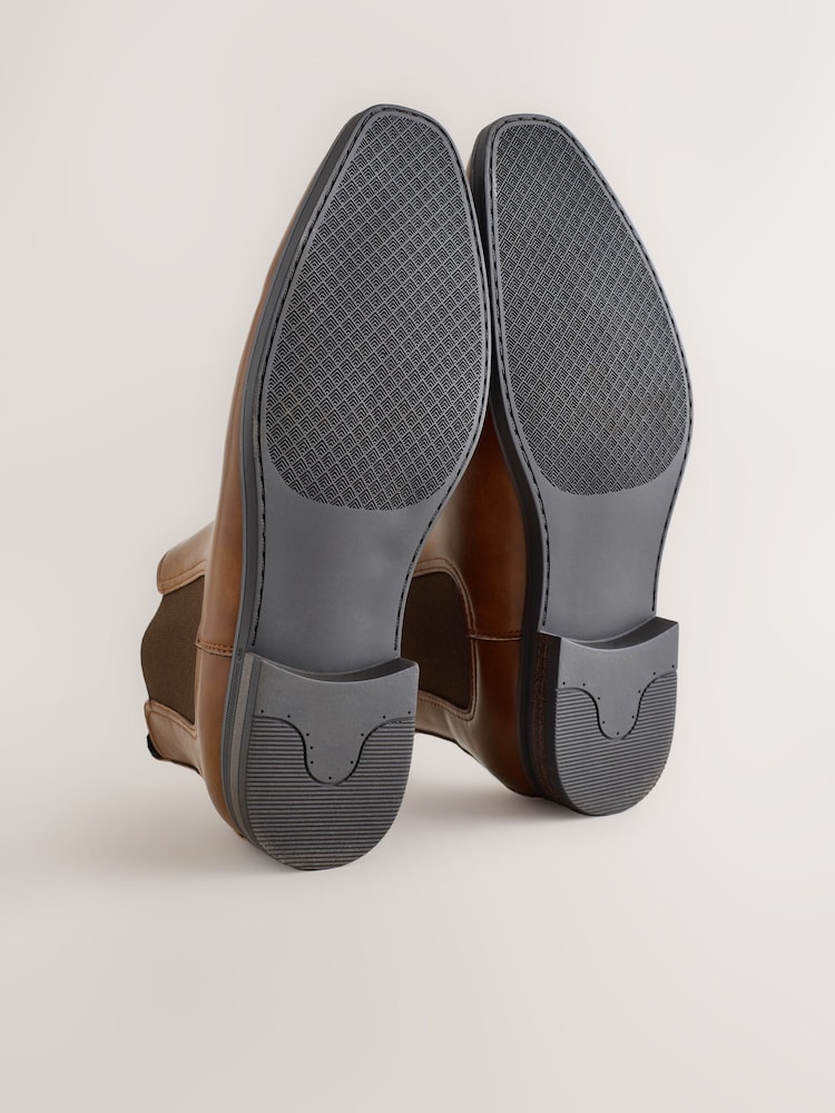Tan Brown Chelsea Boots - Image 5 of 5