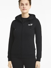 Puma Black Womens Essentials Full-Zip Hoodie - Image 1 of 1