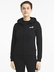 Puma Black Womens Essentials Full-Zip Hoodie - Image 2 of 6