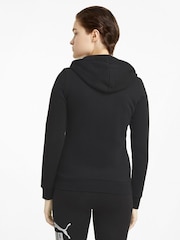 Puma Black Womens Essentials Full-Zip Hoodie - Image 3 of 6