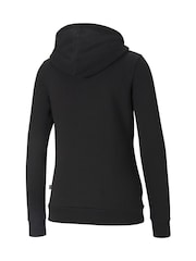 Puma Black Womens Essentials Full-Zip Hoodie - Image 4 of 6