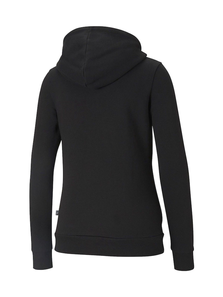 Puma Black Womens Essentials Full-Zip Hoodie - Image 4 of 4
