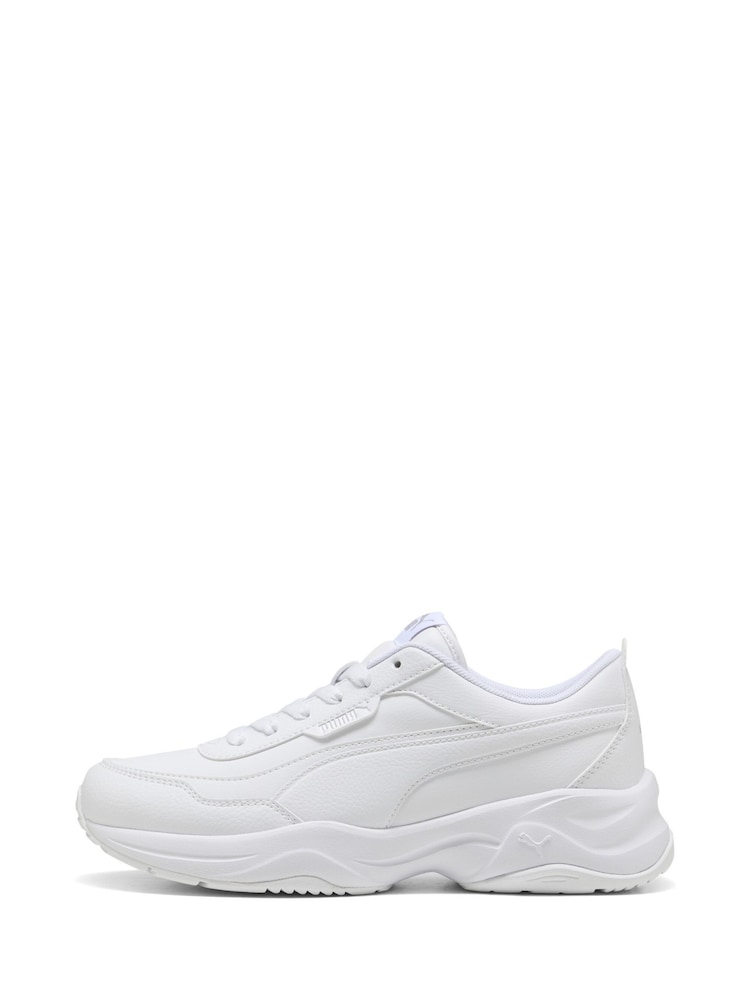 Puma White Womens Cilia Mode Trainers - Image 2 of 6