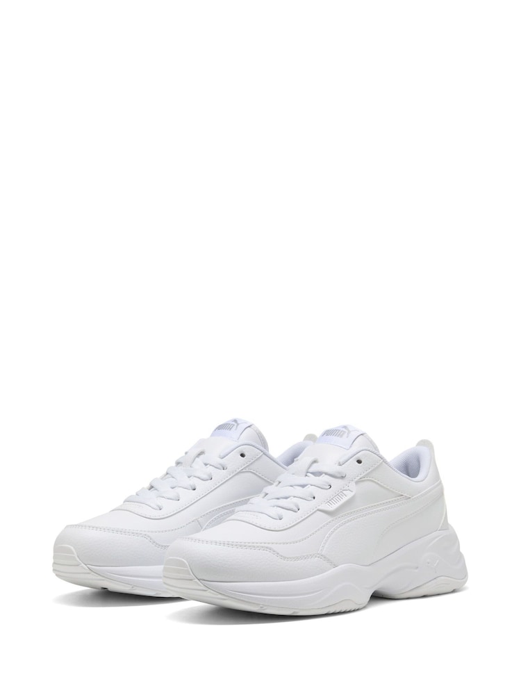 Puma White Womens Cilia Mode Trainers - Image 3 of 6