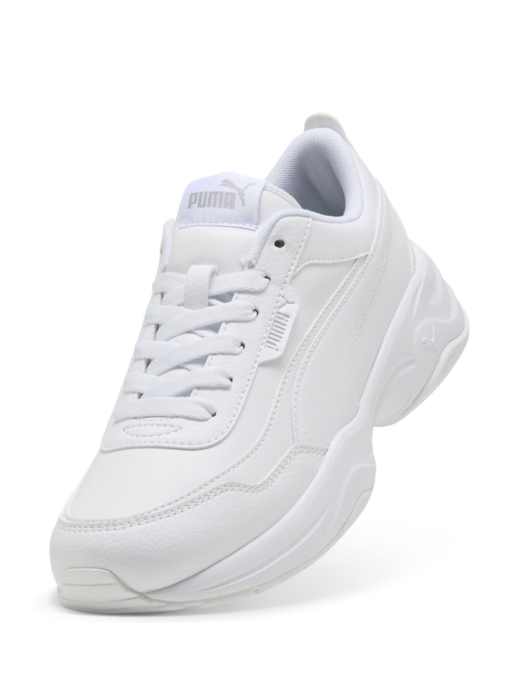 Puma White Womens Cilia Mode Trainers - Image 4 of 6