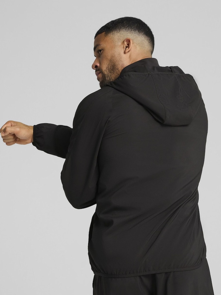 Puma Black Mens Tad Tech Woven Full Zip Training Jacket - Image 2 of 5
