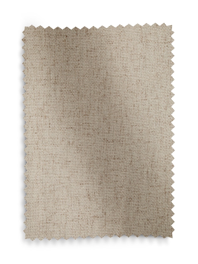 Natural Soft Weave Linen Blend Blackout/Thermal Eyelet Curtains - Image 6 of 6