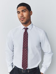 Burgundy Red Pattern Tie - Image 1 of 5
