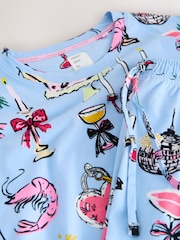 Blue Candles Long Sleeve Pyjamas - Image 3 of 3