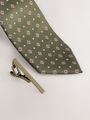 Green Pattern Tie - Image 2 of 3