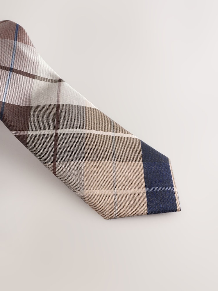 Neutral Textured Tie - Image 2 of 3