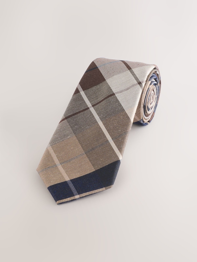 Neutral Textured Tie - Image 3 of 3