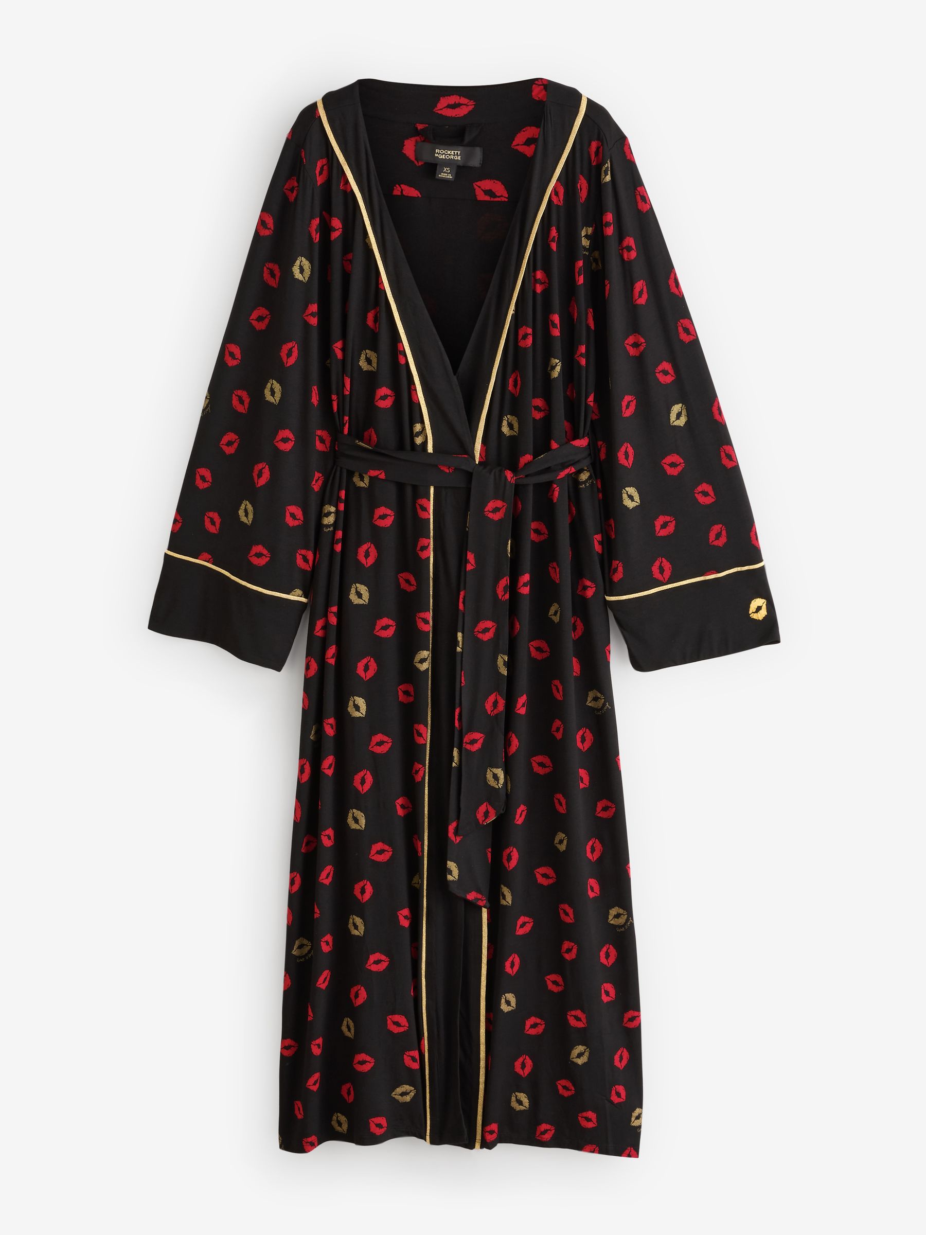 black and red dressing gown Buy Rockett St George Black/Red Lips Jersey Robe from Next USA Color:Dusty Rose  (RosyBrown) This black tulle overlay GRACE KARIN Girls Black 5E-6E-6V