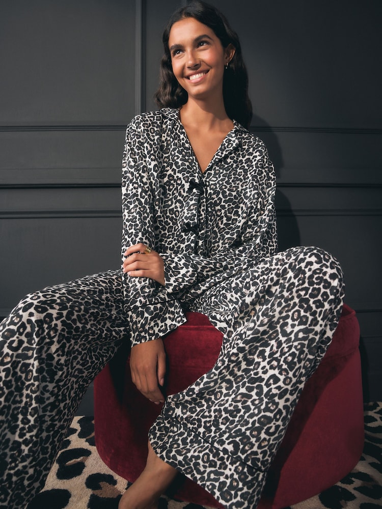 Rockett St George Animal Button Through Pyjamas with Bow detail - Image 1 of 7