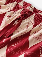 Rockett St George Red Argyle Swan Jersey Pyjamas - Image 10 of 11