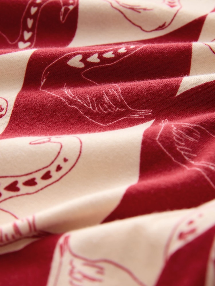 Rockett St George Red Argyle Swan Jersey Pyjamas - Image 11 of 11 Rockett St George Red Argyle Swan Jersey Pyjamas - Image 11 of 11