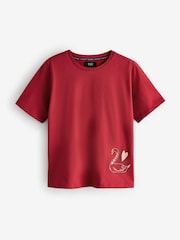 Rockett St George Red Argyle Swan Jersey Pyjamas - Image 7 of 11