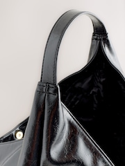 Rockett St George Black Studded Swan Hobo Shopper Bag - Image 4 of 6
