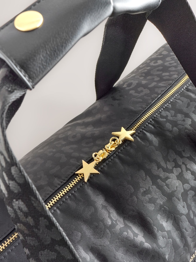 Rockett St George Black Animal Large Weekend Bag - Image 8 of 8