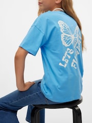 VERO MODA Girls Short Sleeve Back Print Jersey Tshirt - Imagen 2 de 4