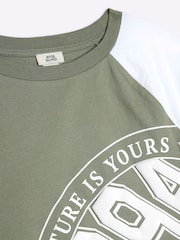 River Island Green Girls Crop 100% Cotton T-Shirts 2 Pack - Image 3 of 4