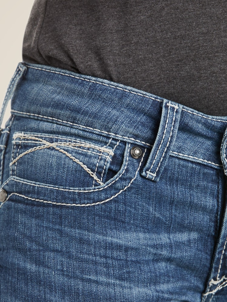 Ariat Blue Real Straight Icon Jeans - Image 2 of 6