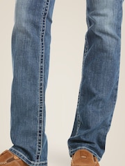 Ariat Blue Real Straight Icon Jeans - Image 3 of 6