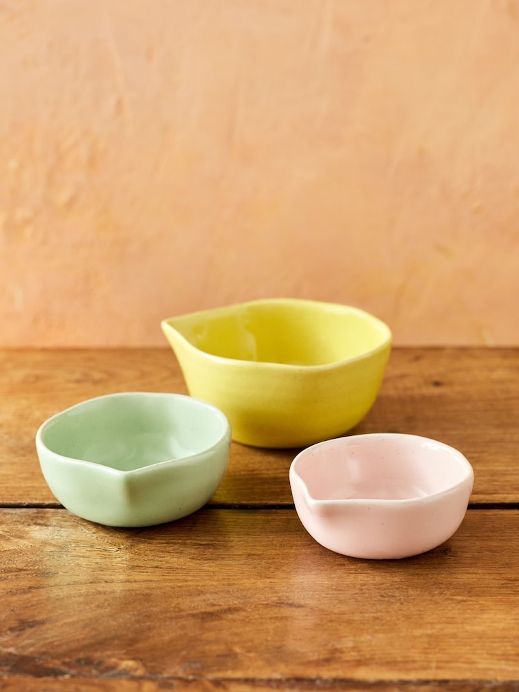 Jamie Oliver Set of 3 Big Love Nesting Pinch-Me Pots - Image 1 of 7