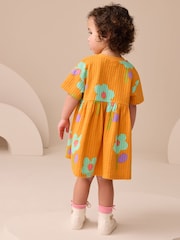 Orange Short Sleeve Jersey Summer Dress (3mths-7yrs) - Image 2 of 4