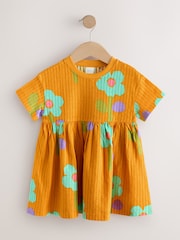 Oranžna - kratek rokav; s kratkimi rokavi Jersey Summer obleka (3mths-7yrs) - Slika 6 iz 8