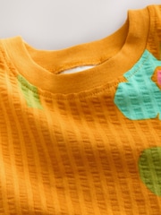 Oranžna - kratek rokav; s kratkimi rokavi Jersey Summer obleka (3mths-7yrs) - Slika 8 iz 8