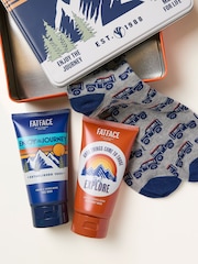 FatFace Grey Off Roader Socks And Body Wash Gift Set - Image 2 of 3