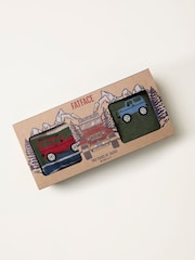FatFace Multi 2 Pack Off Roader Socks in a Gift Box - Image 3 of 3
