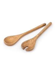 Jamie Oliver Set of 2 Brown Big Love Serving Wooden Spoons - Image 4 of 7